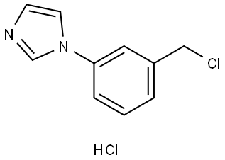 1-(3-(Chloromethyl)phenyl)-1H-imidazole hydrochloride Structure