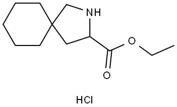 Ethyl 2-azaspiro[4.5]decane-3-carboxylate hydrochloride Structure