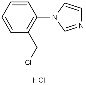 1-(2-(Chloromethyl)phenyl)-1H-imidazole hydrochloride Structure