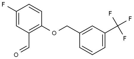 5-fluoro-2-((3-(trifluoromethyl)benzyl)oxy)benzaldehyde Structure