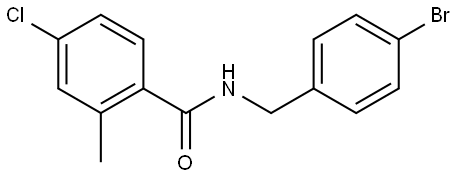 N-[(4-Bromophenyl)methyl]-4-chloro-2-methylbenzamide Structure