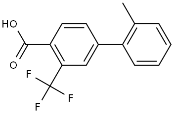 2'-methyl-3-(trifluoromethyl)-[1,1'-biphenyl]-4-carboxylic acid Structure