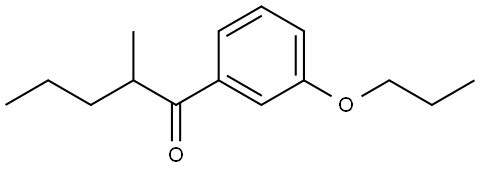 2-Methyl-1-(3-propoxyphenyl)-1-pentanone Structure