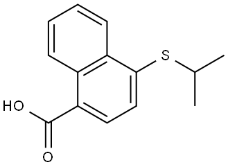 4-[(1-Methylethyl)thio]-1-naphthalenecarboxylic acid Structure