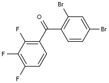 Methanone, (2,4-dibromophenyl)(2,3,4-trifluorophenyl)- Structure