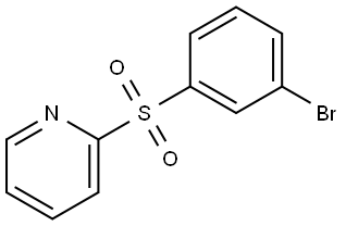 2-[(3-Bromophenyl)sulfonyl]pyridine Structure