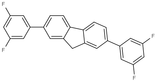 2,7-Bis(3,5-difluorophenyl)-9H-fluorene Structure