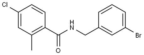 N-[(3-Bromophenyl)methyl]-4-chloro-2-methylbenzamide Structure