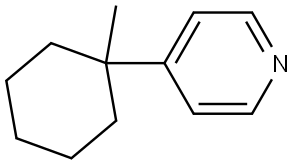 4-(1-Methylcyclohexyl)pyridine Structure