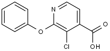 3-chloro-2-phenoxyisonicotinic acid Structure