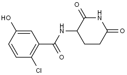 2-chloro-N-(2,6-dioxopiperidin-3-yl)-5-hydroxybenzamide Structure