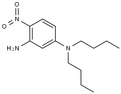 5-(N,N-Dibutylamino)-2-nitroaniline Structure