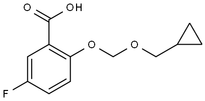 2-((cyclopropylmethoxy)methoxy)-5-fluorobenzoic acid Structure