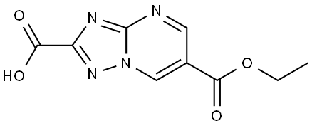 6-(ethoxycarbonyl)-[1,2,4]triazolo[1,5-a]pyrimidine-2-carboxylic acid Structure