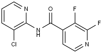 N-(3-Chloro-2-pyridinyl)-2,3-difluoro-4-pyridinecarboxamide Structure
