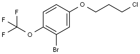 2-Bromo-4-(3-chloropropoxy)-1-(trifluoromethoxy)benzene Structure