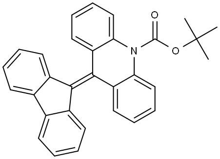 10-Boc-9-(9H-fluoren-9-ylidene)-9,10-dihydroacridine Structure