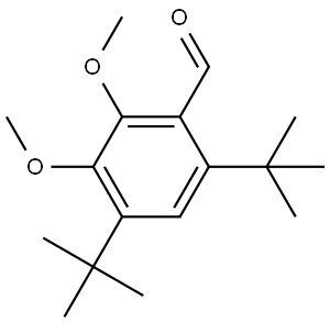 Benzaldehyde, 4,6-bis(1,1-dimethylethyl)-2,3-dimethoxy- Structure