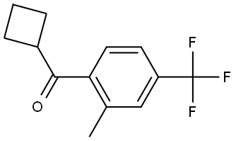 Cyclobutyl[2-methyl-4-(trifluoromethyl)phenyl]methanone Structure