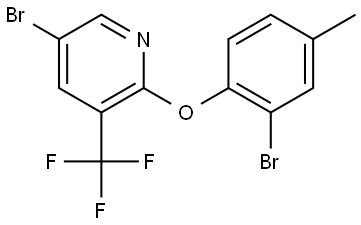 5-Bromo-2-(2-bromo-4-methylphenoxy)-3-(trifluoromethyl)pyridine Structure