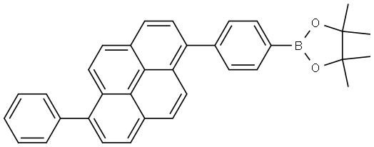 4,4,5,5-tetramethyl-2-(4-(6-phenylpyren-1-yl)phenyl)-1,3,2-dioxaborolane Structure