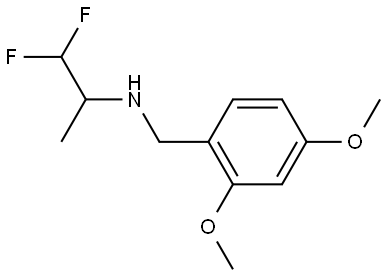 N-(2,4-dimethoxybenzyl)-1,1-difluoropropan-2-amine Structure