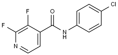 N-(4-Chlorophenyl)-2,3-difluoro-4-pyridinecarboxamide Structure