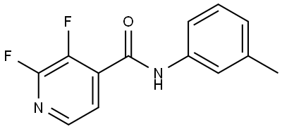 2,3-Difluoro-N-(3-methylphenyl)-4-pyridinecarboxamide Structure