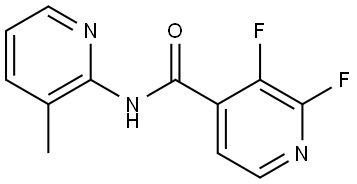 2,3-Difluoro-N-(3-methyl-2-pyridinyl)-4-pyridinecarboxamide 구조식 이미지