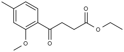 Ethyl 2-methoxy-4-methyl-γ-oxobenzenebutanoate Structure