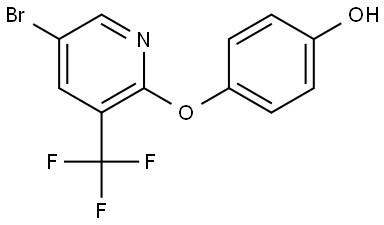 4-[[5-Bromo-3-(trifluoromethyl)-2-pyridinyl]oxy]phenol Structure