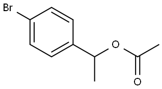 Benzenemethanol, 4-bromo-α-methyl-, 1-acetate Structure