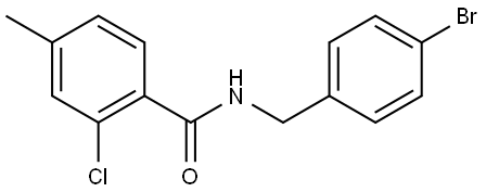 N-[(4-Bromophenyl)methyl]-2-chloro-4-methylbenzamide Structure