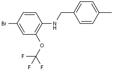 N-[4-Bromo-2-(trifluoromethoxy)phenyl]-4-methylbenzenemethanamine Structure