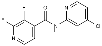 N-(4-Chloro-2-pyridinyl)-2,3-difluoro-4-pyridinecarboxamide Structure