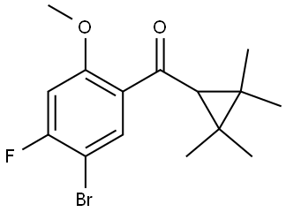 (5-Bromo-4-fluoro-2-methoxyphenyl)(2,2,3,3-tetramethylcyclopropyl)methanone Structure