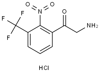 2-Nitro-3-(trifluoromethyl)phenacylamine hydrochloride Structure