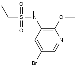 N-(5-Bromo-2-methoxy-3-pyridinyl)ethanesulfonamide Structure