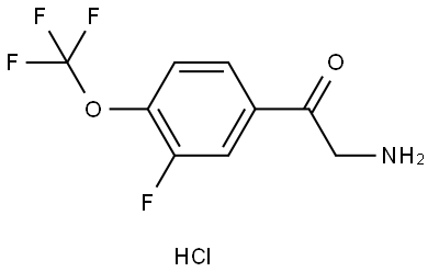 3-Fluoro-4-(trifluoromethoxy)phenacylamine hydrochloride Structure