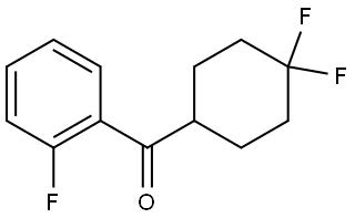 (4,4-Difluorocyclohexyl)(2-fluorophenyl)methanone 구조식 이미지