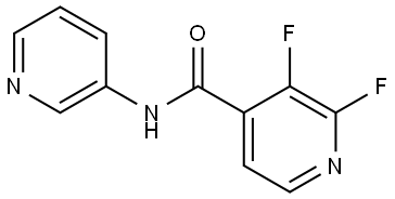 2,3-Difluoro-N-3-pyridinyl-4-pyridinecarboxamide Structure