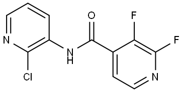 N-(2-Chloro-3-pyridinyl)-2,3-difluoro-4-pyridinecarboxamide Structure