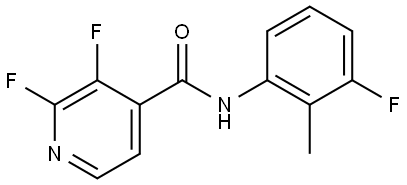 2,3-Difluoro-N-(3-fluoro-2-methylphenyl)-4-pyridinecarboxamide Structure