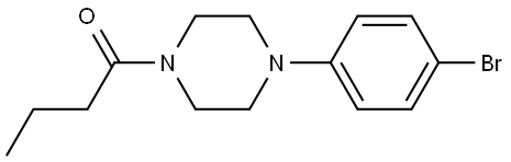 1-Butanone, 1-[4-(4-bromophenyl)-1-piperazinyl]- Structure