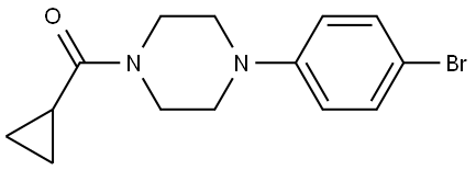 4-(4-Bromophenyl)-1-piperazinyl]cyclopropylmethanone Structure