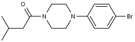 1-[4-(4-Bromophenyl)-1-piperazinyl]-3-methyl-1-butanone Structure