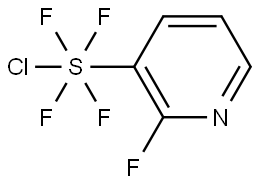 Sulfur, chlorotetrafluoro(2-fluoro-3-pyridinyl)-, (OC-6-32)- Structure