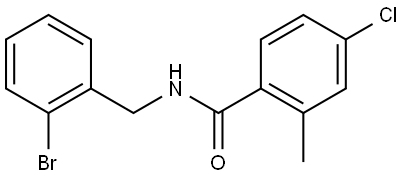 N-[(2-Bromophenyl)methyl]-4-chloro-2-methylbenzamide Structure