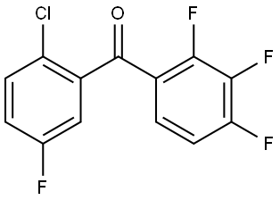 Methanone, (2-chloro-5-fluorophenyl)(2,3,4-trifluorophenyl)- Structure