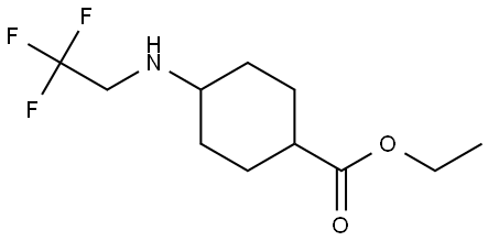 ethyl 4-((2,2,2-trifluoroethyl)amino)cyclohexanecarboxylate Structure